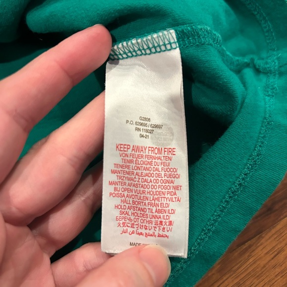 Mini Boden Horse Appliqué Green Shirt Front & Back Graphic Girls 11/12 Large - Picture 4 of 7